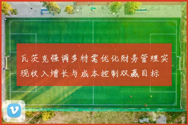 瓦茨克强调多特需优化财务管理实现收入增长与成本控制双赢目标